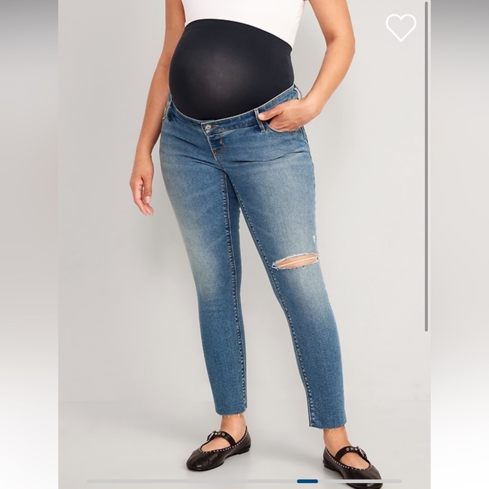 Maternity premium full panel rockstar super skinny jeans